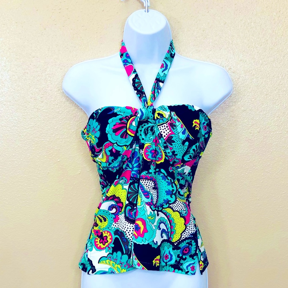 Island escape swim bikini top halter neck size 10L
